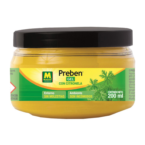 INSECTICIDA ANTI-MOSQUITOS GEL C/CITRONELA 200ML PREBEN