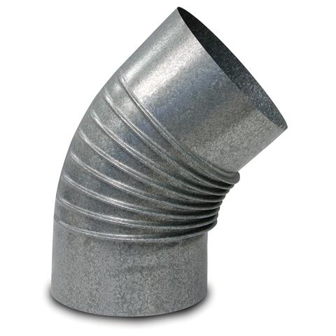 CODO CHIMENEA GALVANIZADO 45º