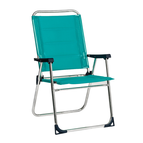SILLON JARDIN-PLAYA ALUMINIO-TEXTIL PLEGABLE R/ALTO VERDE