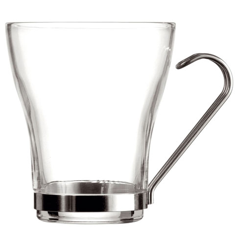 TAZA SUPREME TE 25CL CRISTAL C/ASA INOX  (SET 3UDS)