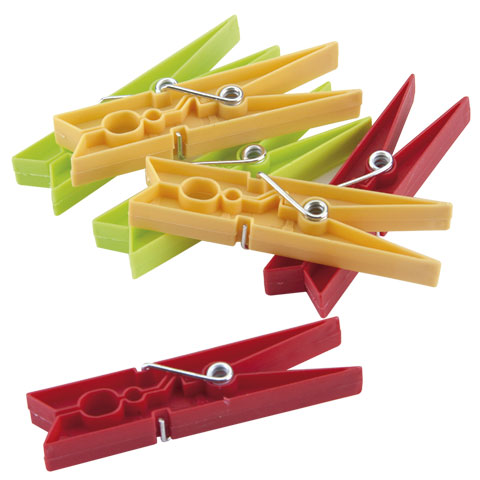 PINZA ROPA DE PLASTICO BOLSA 24UD