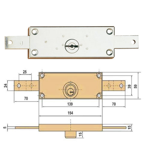 CERRADURA LINCE 8511 SEGURIDAD