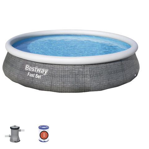 PISCINA REDONDA 457XH84CM CON BOMBA 57313