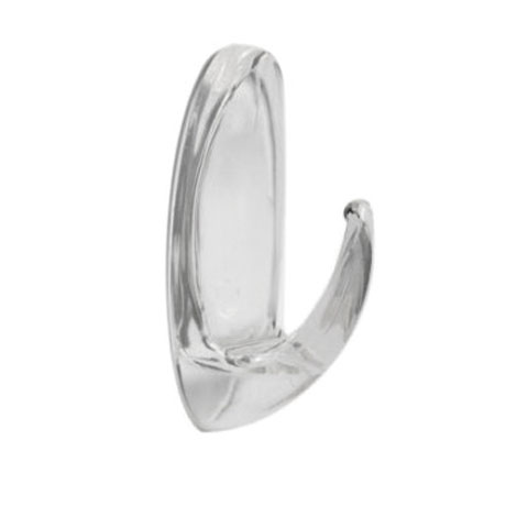 COLGADOR ADHESIVO PLASTICO 3,5CM TRANSPARENTE BLISTER 3UD