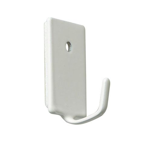 COLGADOR ADHESIVO PLAST 18X26 MM FINO BLANCO BLISTER 4UD