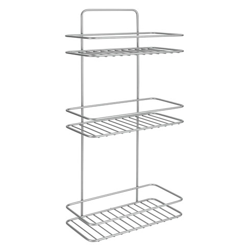 ESTANTERIA MULTIUSOS TRIPLE GRIS PLATA POLYTHERM 26X13X53 CM