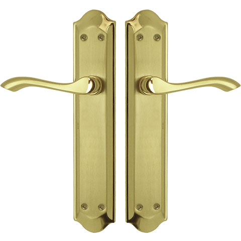 MANIVELA C/PLACA LATONADA SATINADA EQ-868