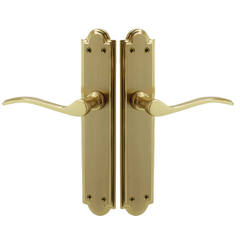 MANIVELA C/PLACA LATON PULIDO SATINADO EQ-297