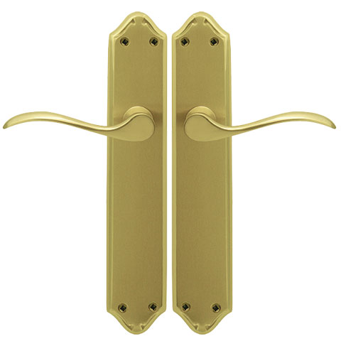 MANIVELA C/PLACA LATON PULIDO SATINADO EQ-796