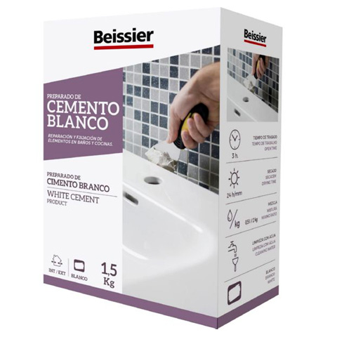 CEMENTO BLANCO (CAJA 1,5KG) BEISSIER