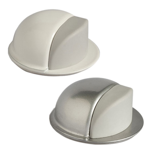 TOPE PUERTA ADHESIVO ACERO MEDIA LUNA (BL)