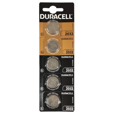 PILA LITIO BOTON DL 2032 (TIRA 5UDS) DURACELL
