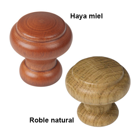 POMO MUEBLE MADERA LACA ARO