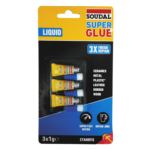 CIANOCRILATO 3X1 GRAMOS PACK SOUDAL