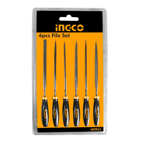 JUEGO LIMAS 6 PIEZAS 3X140MM INGCO