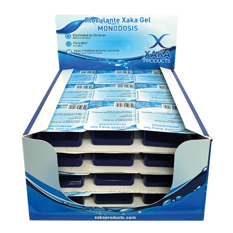 FLOCULANTE GEL CLARIFICADOR AGUAS PISCINA 100GR (EXPOSITOR 36UD)