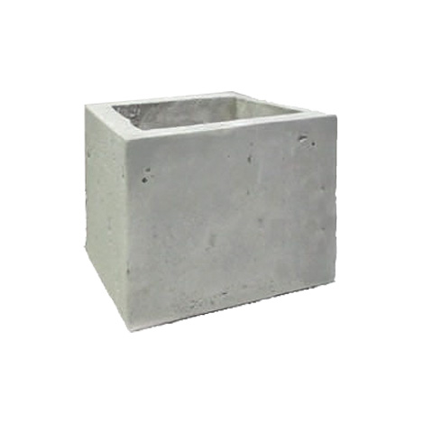 MACETERO CUADRADO DE PIEDRA 25x25x33 CM.