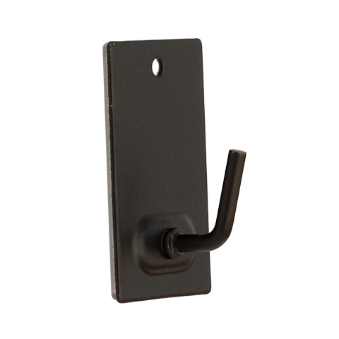 COLGADOR ADHESIVO METAL MEDIANO NEGRO 26X43 MM (BL 3UD) P2001N