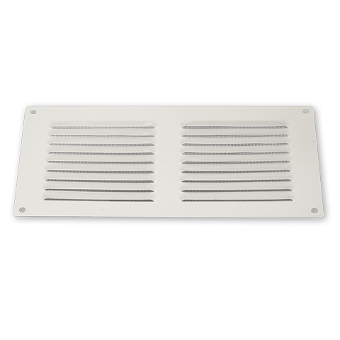 REJILLA ADHESIVAMETALICA C/MOSQUITERA BLANCA RECTANGULAR