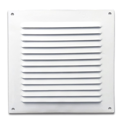 REJILLA ADHESIVA METALICA C/MOSQUITERA BLANCA CUADRADA