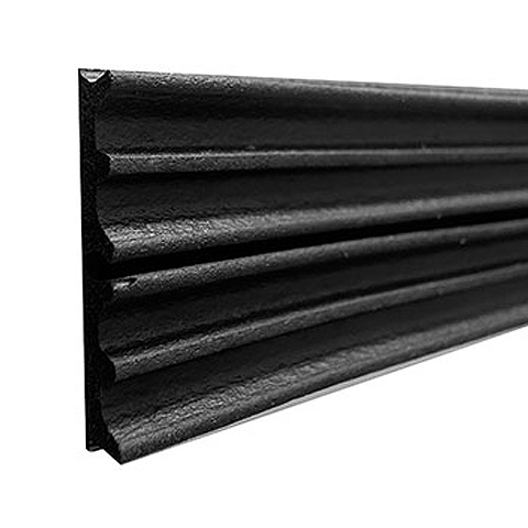 BURLETE PUERTA Y VENTANA TIPO E NEGRO ADHES 9X4MM X 6M B2001N KOPPELS