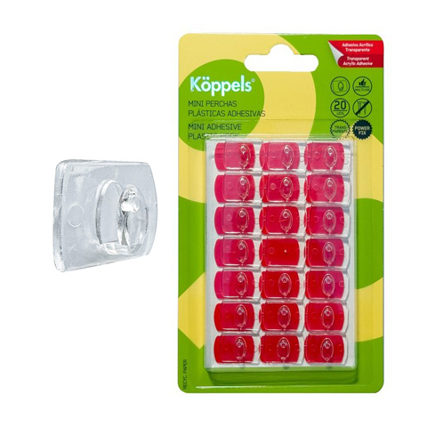 MINIPERCHA ADHESIVA PVC TRANSPARENTE P1009T (BL20UD) KOPPELS