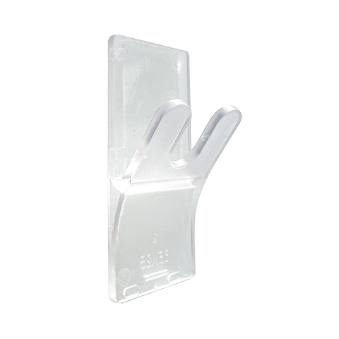 PERCHAS DOBLE GANCHO ADHESIVAS WATERPROF TRANS (BL2UD) P3007T KOPPELS