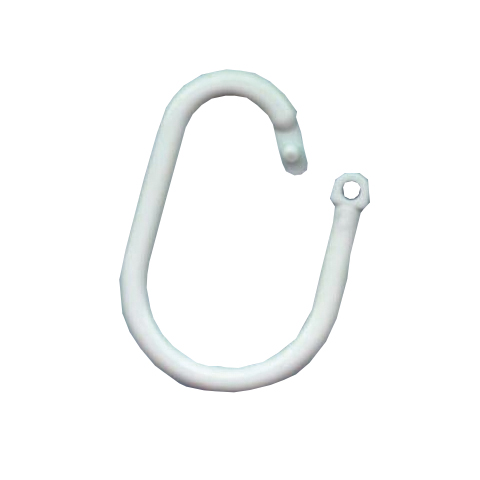 ANILLA PLASTICO CORTINA BROCHE BLANCA