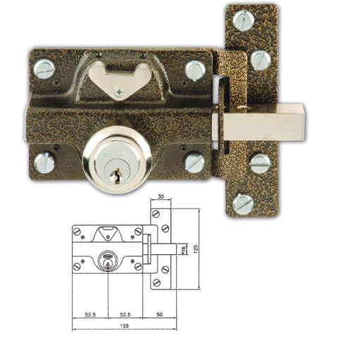 CERROJO EZCURRA 550 PINTADO