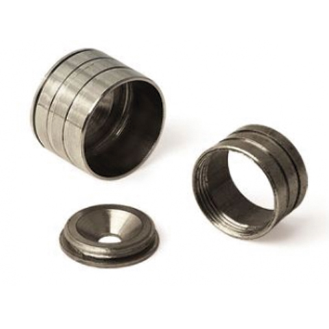 CASQUILLO TUBO ARMARIO NIQUEL