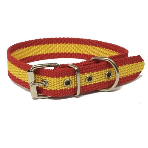 COLLAR PERRO CINTA NYLON BANDERA ESPAÑA