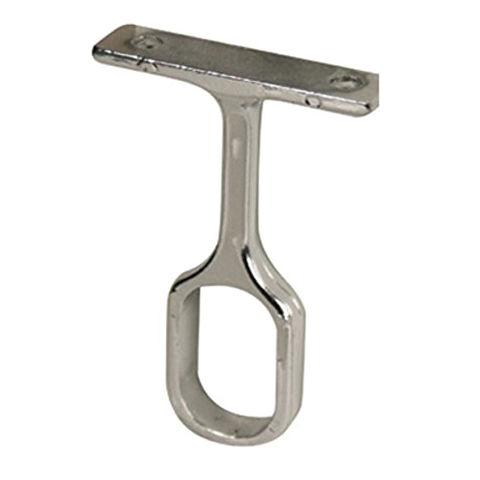 SOPORTE TUBO ARMARIO ABIERTO OVAL NIQUEL