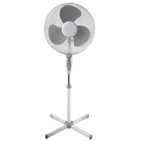 VENTILADOR DE PIE 3 VELOCIDADES 40 CM BLANCO