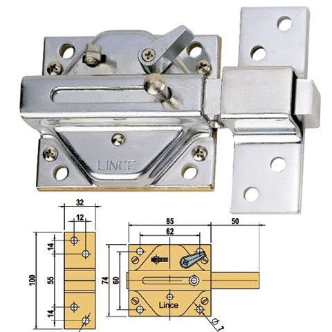 CERROJO LINCE 2930-85MM