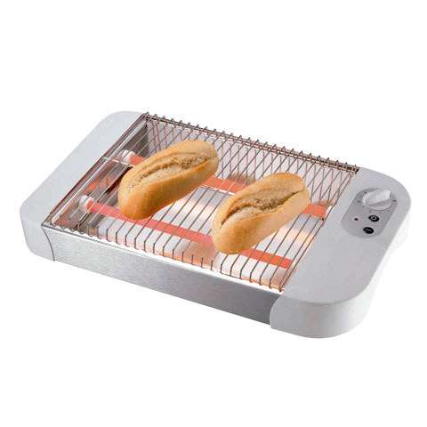 TOSTADOR ELECTRICO PLANO CON TEMPORIZADOR 600 W