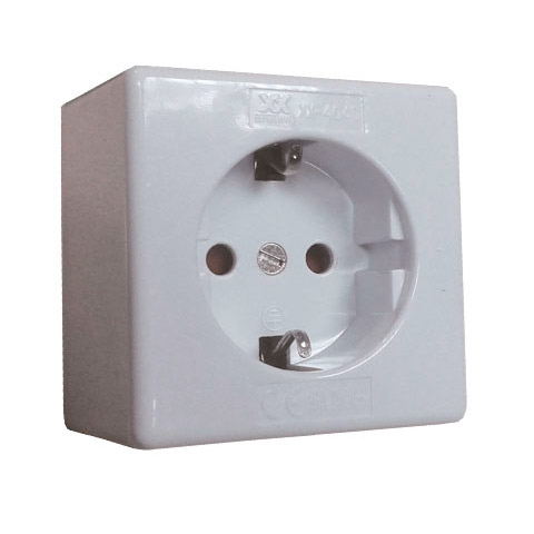 BASE ENCHUFE SUPERFICIE CON TT